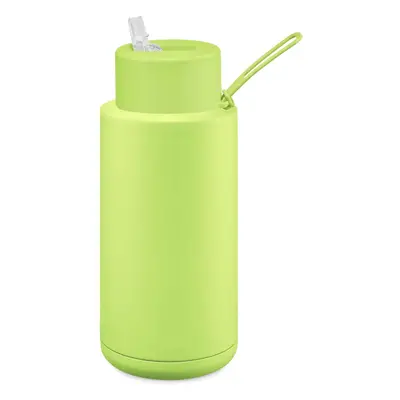 (1000 ml, Pistachio Green) Reusable Water Bottle with Straw Lid, Ceramic Insulated Water Bottles