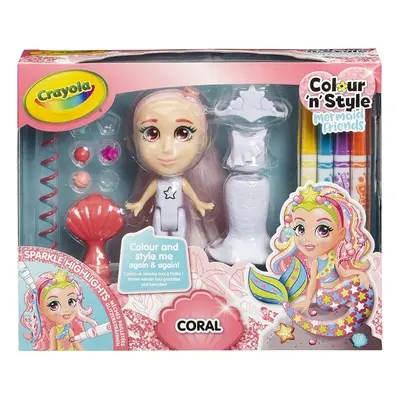 Crayola Colour and Style Mermaid Friends - Coral