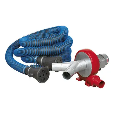 Exhaust Fume Extractor System - 5m Twin Ducting - 370W Motor - Wall Mountable