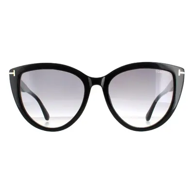 Tom Ford Sunglasses Isabella FT0915 01B Shiny Black Smoke Gradient