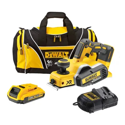 Dewalt DCP58 0D1 18v XR Cordless Brushless Planer + x 2.0ah Batt, Charger + Bag