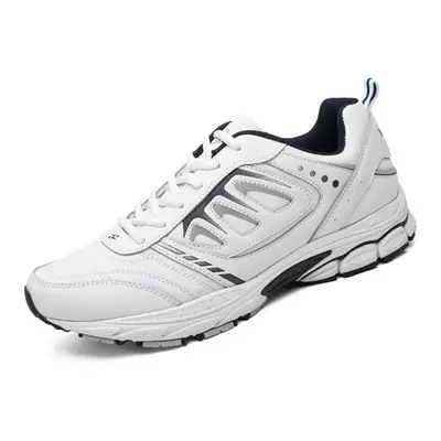 (white, 46) Bona New Style Men Running Shoes Ourdoor Jogging Trekking Sneakers Lace Up Athletic 