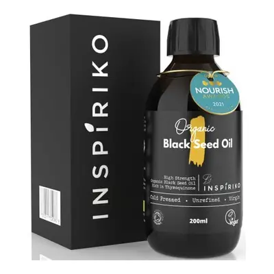 Black Seed Oil Organic Cold Pressed. Up to 5X% Strength Award Winning, Pure Nigella Sativa Oil -