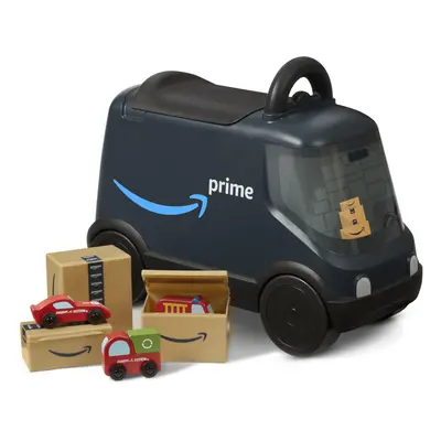 Amazon Delivery Van Ride On Toy for Kids Blue Toddler Ride on Toy for Ages 2+ Amazon Exclusive