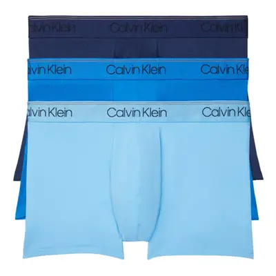 Calvin Klein Men's Micro Stretch 3-Pack Low Rise Trunk New Navy Arte