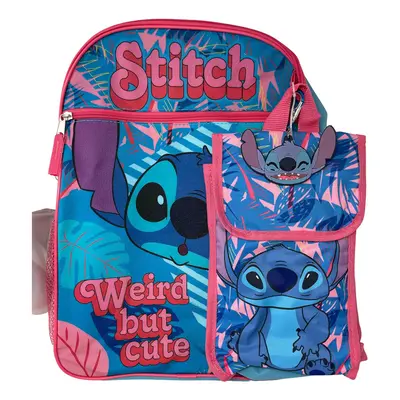 Disney Lilo & Stitch 5-Piece Inches Backpack Set for school- Weird