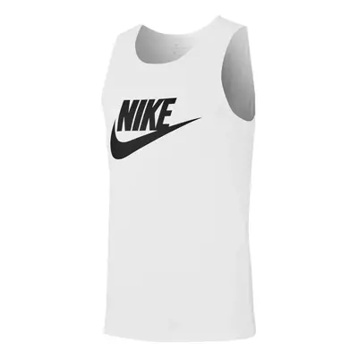 Nike Men's Classic Futura Tank Top (White/Black X-Large)