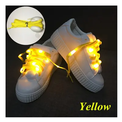 (Yellow) NEW 2M led shoelaces light for christmas festival home party