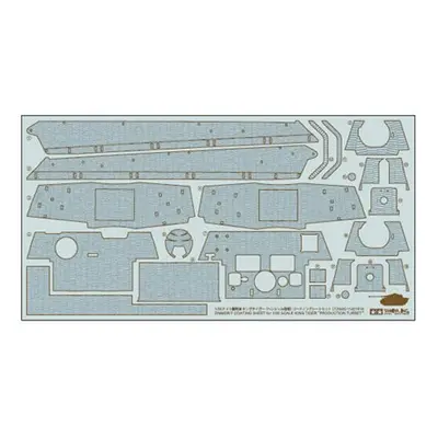 King Tiger Hen Turret Zimmerit Sheet - 1/35 Military Model Kit - Tamiya