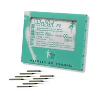 Ballet Electrolysis Needles Stainless Steel F2 (50)