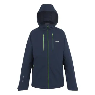 (3XL, Navy/Green Flash) Regatta Mens Highton III Stretch Padded Jacket