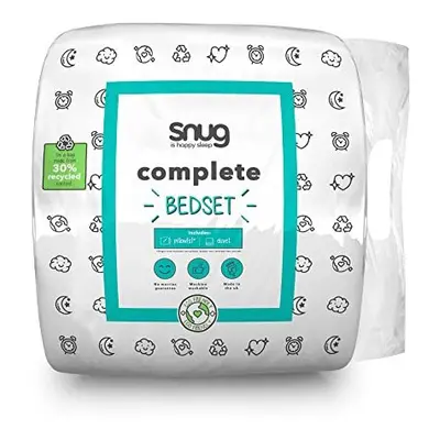 Snug Complete Bed Set ? 10.5 Tog Single Duvet and Pillow Set Bundle Ideal for All Seasons with O