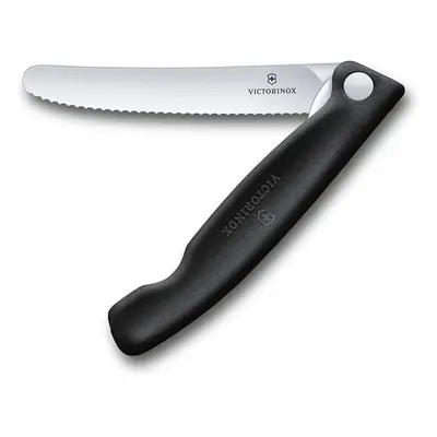 Swiss Classic, Tomato and Table Knife, Extra Sharp Blade, Wavy Edge, cm, Stainless Steel, Black