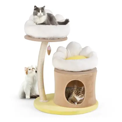 83cm Cat Tree Indoor Cat Tower Sisal Scratching Post Pet House Condo