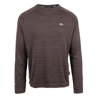 (XL, Black Marl) Trespass Mens Top Quick Dry Long Sleeve Adamo