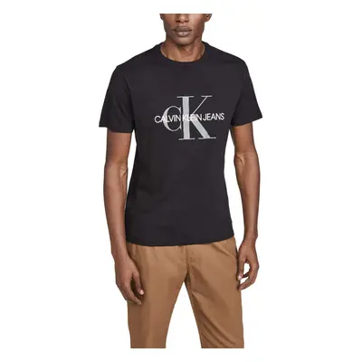 Calvin Klein Men's Short Sleeve Monogram Logo T-Shirt Black Unbox La