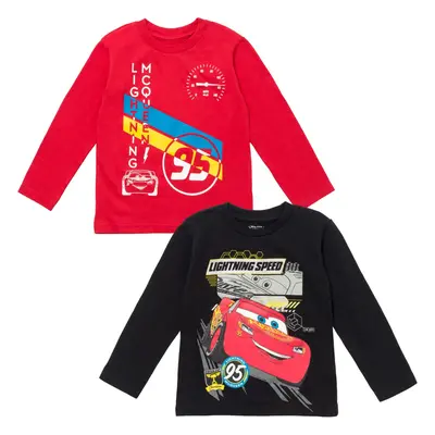 Disney Pixar Cars Lightning McQueen Little Boys Pack TShirts RedBlack