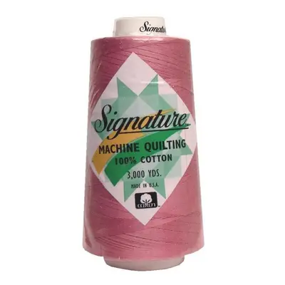 Signature Thread Signature Ctn 3000yd Rose 100% Cotton Quilt Thread