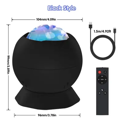 (Black) Galaxy Projector Light for Bedroom Aurora Night Light Room Decor for Kids