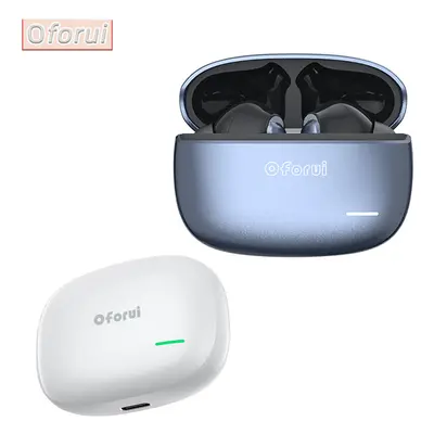 (grey and white) Oforui Wireless Audio ANC In-Ear Wireless Bluetooth Headset High Sound