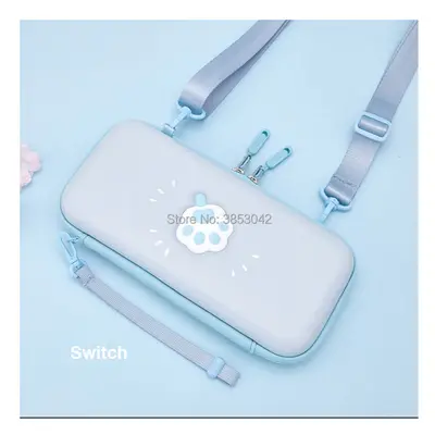 (Blue switch normal) Portable Hard Shell Case for Nintend Switch Lite Carrying Storage Bag for N