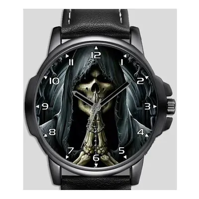 Praying Skull Gothic Priest Stylish Rare Quality Wrist Watch