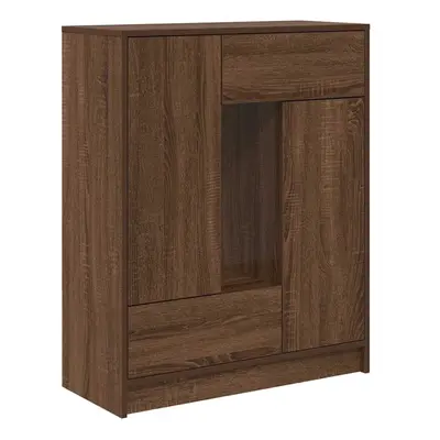 (brown oak) vidaXL Sideboard with Drawers and Doors Brown Oak 73x31x90 cm storage cabinet