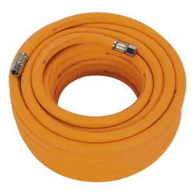 High-Visibility Hybrid Air Hose with 1/4 Inch BSP Unions - Metres - 10mm Bore