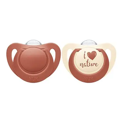 NUK for Nature Baby Dummy | Months | Sustainable Silicone Soothers | Made from 100% Natural Raw 