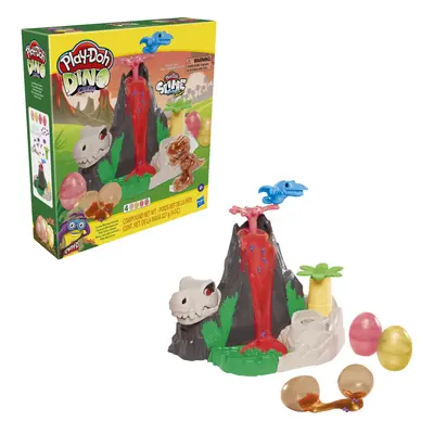 Play-Doh Slime Dino Crew Lava Bones Island Volcano Playset with HydroG