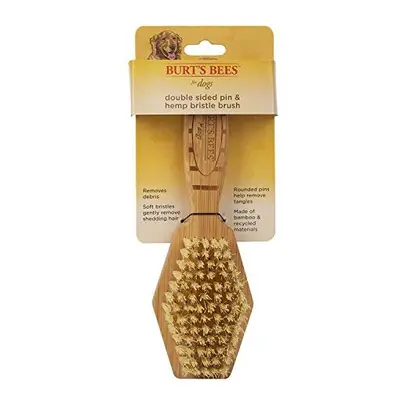 for Dogs Double Sided Pin & Hemp Bristle Dog Brush | Best All-Purpose Dog Brush to Reduce Sheddi