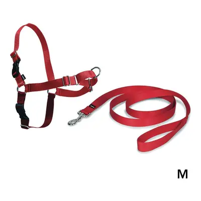 PetSafe Easy Walk Harness & 1.8 Metre Lead for Medium Dogs Non-Pull Collar - Red