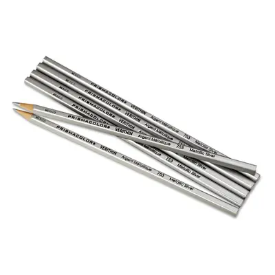 Prismacolor Verithin Colored Pencils Metallic Silver Dozen