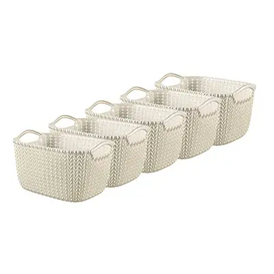 Knit Effect Set of Kitchen, Living room, Bathroom, Bedroom, Utility Rectangular Small Storage Ba