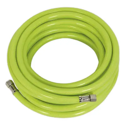 High-Visibility Air Hose with 1/4 Inch BSP Unions - Metre Length - 8mm Bore