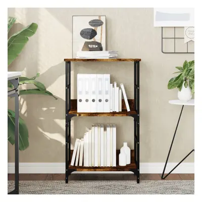 vidaXL Bookshelf Smoked Oak 50x33x82 cm Engineered Wood