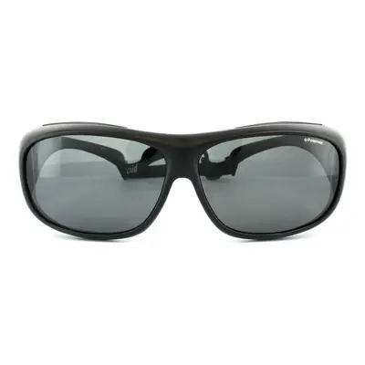 Polaroid Suncovers Fitover Sunglasses KIH Y2 Black Grey Polarized