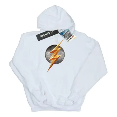 (5-6 Years, White) DC Comics Girls Justice League Movie Flash Emblem Hoodie