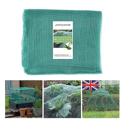 (Green, 6m x 10m) Butterfly Netting Mesh for Brassicas Black/Green