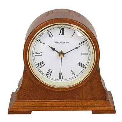 Wooden Barrel Mantel Clock 23cm