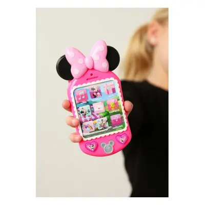 Minnie Bow-Tique Why Hello Pretend Play Cell Phone, Lights and Sounds, Kids Toys for Ages Up by 