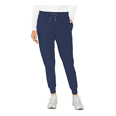 Med couture Womens Peaches collection Seamed Jogger Scrub Pant Navy