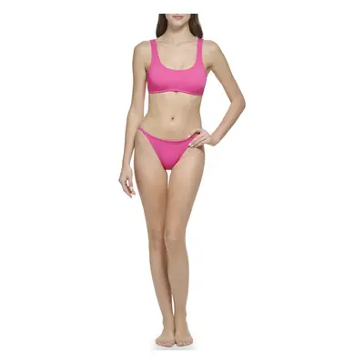 Calvin Klein Womens Standard Sporty Bra Top Removable Soft Cups Skinny Strap Bikini Bottom Piece