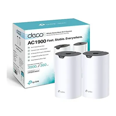 Deco S7 AC1900 Whole Mesh WiFi System DualBand with Gigabit Ports Coverage up to ft2 Connect up 