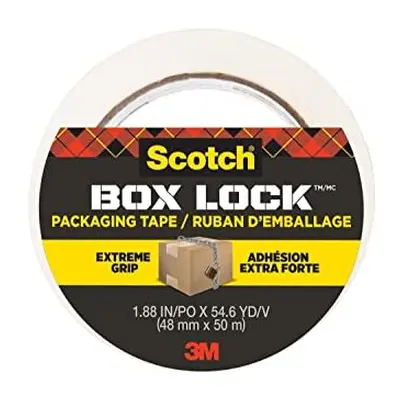 Box Lock Packaging Tape, Roll , mm x m - Strong Clear Packing Tape, Ideal for Shipping Christmas