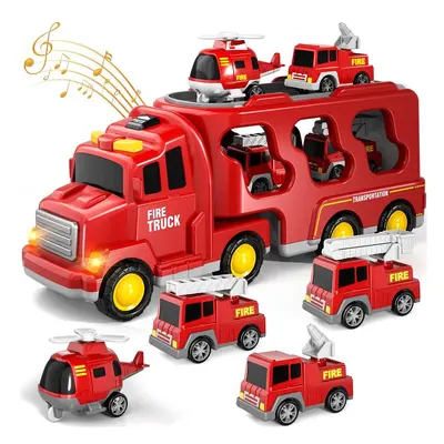 (k801) Diecast Carrier Truck Toys Cars Engineering Vehicles Excavator Bulldozer Truck Model Sets