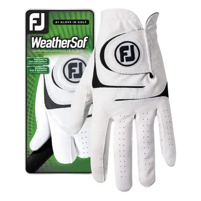 FootJoy Men's WeatherSof Golf Glove White XX-Large Worn on Left Hand