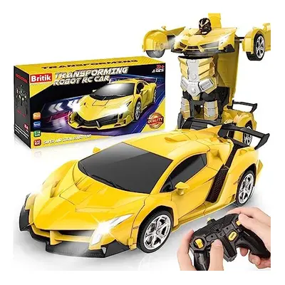 Transform Remote Control Car - RC Cars, One-Button Transforming, Rotation Drifting, 2.4Ghz 1:18 