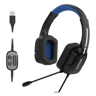 Philips TAGH401/00 - Lightweight over-ear gaming-headset with immersive surround and adjustable 