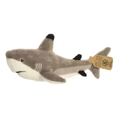 Cuddly Shark Eco Nation Cm Plush White/Grey